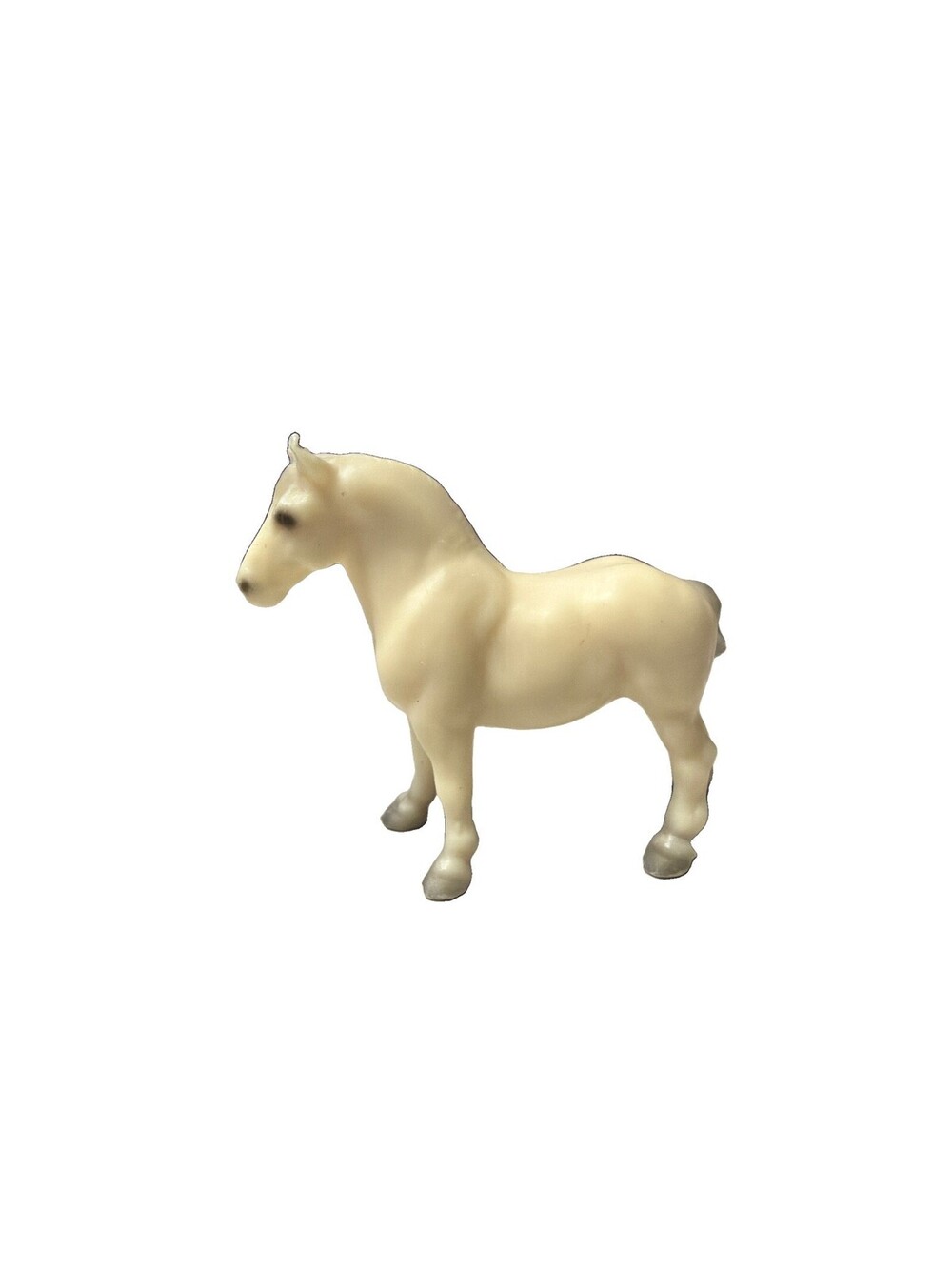Vintage Breyer Molding Co. Stablemates Collectible Toy Horse Draft Horse White